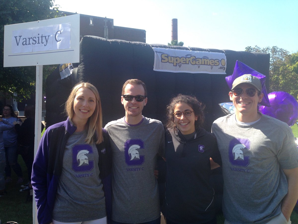 Coach1984's tweet photo. Varsity C is here in force showing off their new swag! Lot of pride in these former Capital Crusaders! #CapFam #VarsityC #OlentangyApparel #CapAthletics https://t.co/U66qfmLUK3