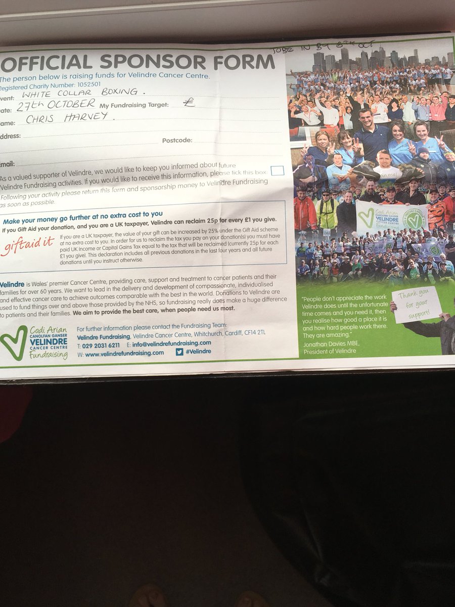 Putting the gloves 🥊on for a charity close to everyone’s heart for one last time on the 27th October at penallta rugby club .Anyone want to sponsor me I’d be grateful for your support 👍