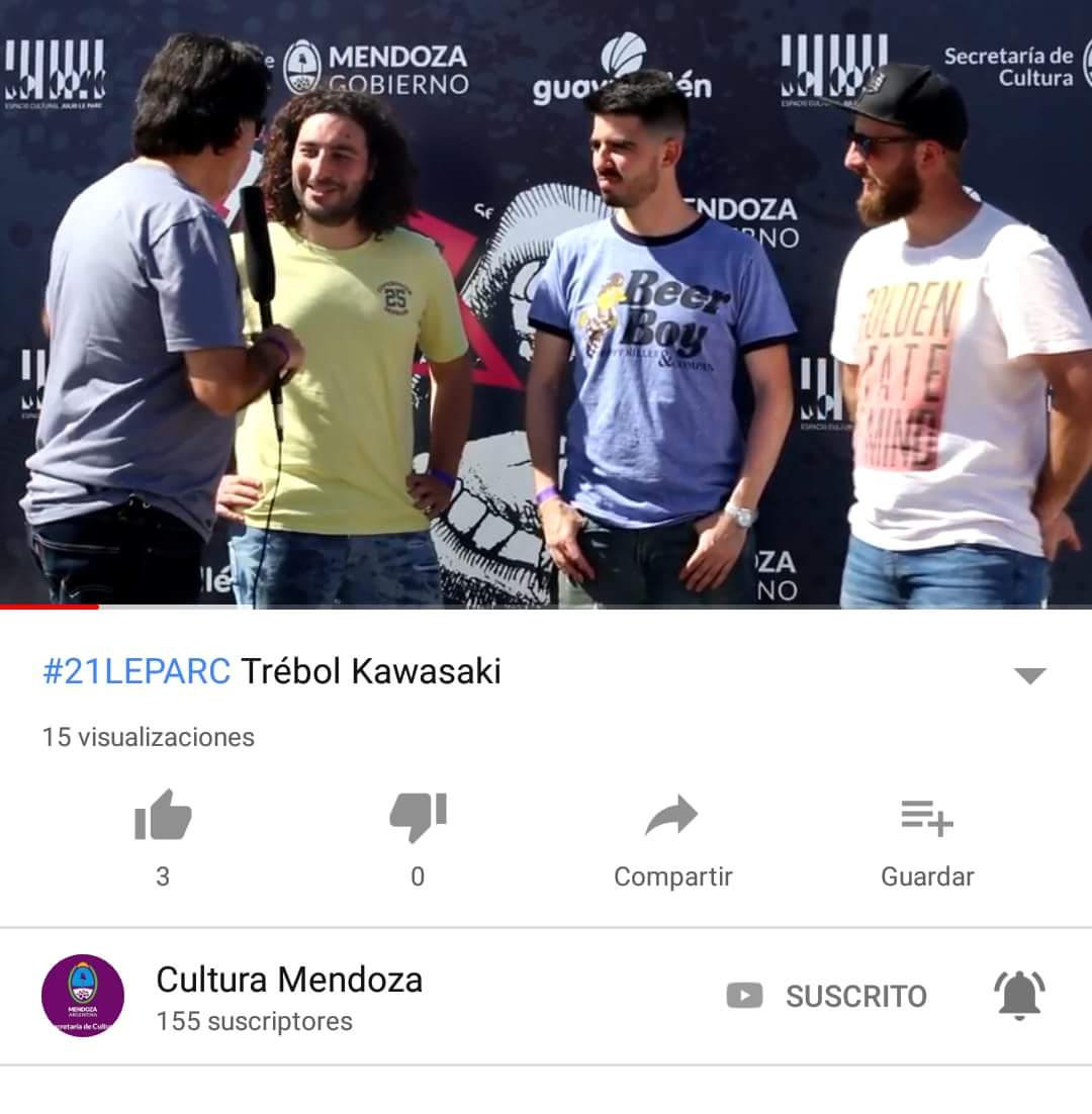 Cultura_Mza's tweet photo. #21LEPARC EN NUESTRO CANAL DE YOUTUBE
Ya podes disfrutar de las entrevistas que se le realizó a cada banda que participó del día de la primavera y del estudiante en el @LeParcMza. En esta entrega, @WGazzo junto a Trebol Kawasaki #CulturaMendoza
https://t.co/Fh3YJwPCVu https://t.co/IOPdAfFblP