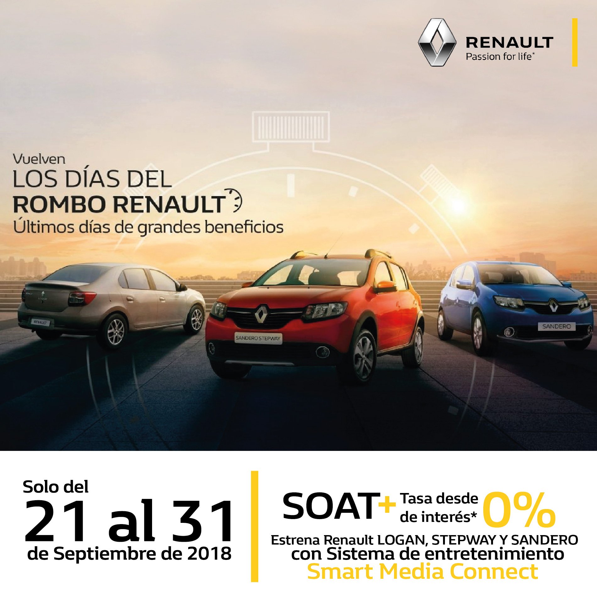 Renault TAYRONA on Twitter: "Ven a Tayrona Automotriz este fin de semana y aprovecha los últimos días Del Rombo con descuentos incomparables. #Renault #TayronaAutomotriz #Díasdelrombo https://t.co/lnbI0mwku7" Twitter