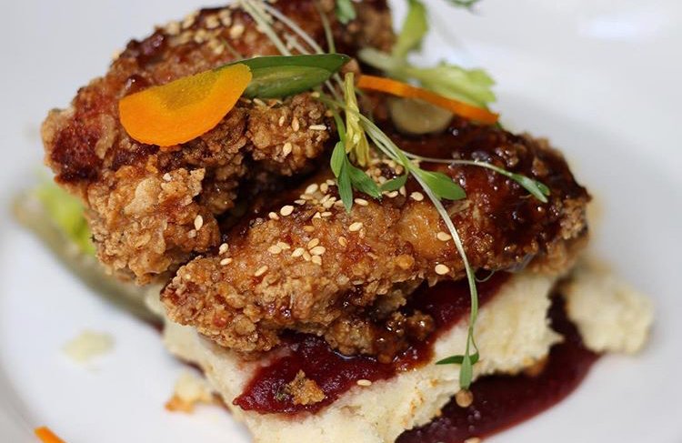 We've been waiting all week for chef D's Open-Face Chicken Biscuit! Sunday Brunch kicks off at 11 a.m. 🙌  📷: cupofcatherine