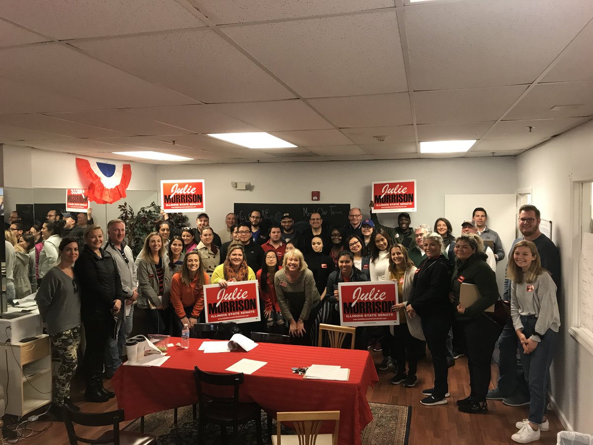 JulieForSenate's tweet photo. Thank you to all those who came to our day of action with @HarmonForSenate! We have over 40 canvassers out spreading the word about this race and the importance of the elections! #TeamJulie #TeamMorrison2018 https://t.co/0QUZNSwBiW