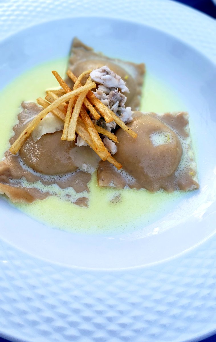 Military teams made <a href="/ArdentMills/">Ardent Mills</a> #Ultragrain #Seafood Ravioli burre blanc