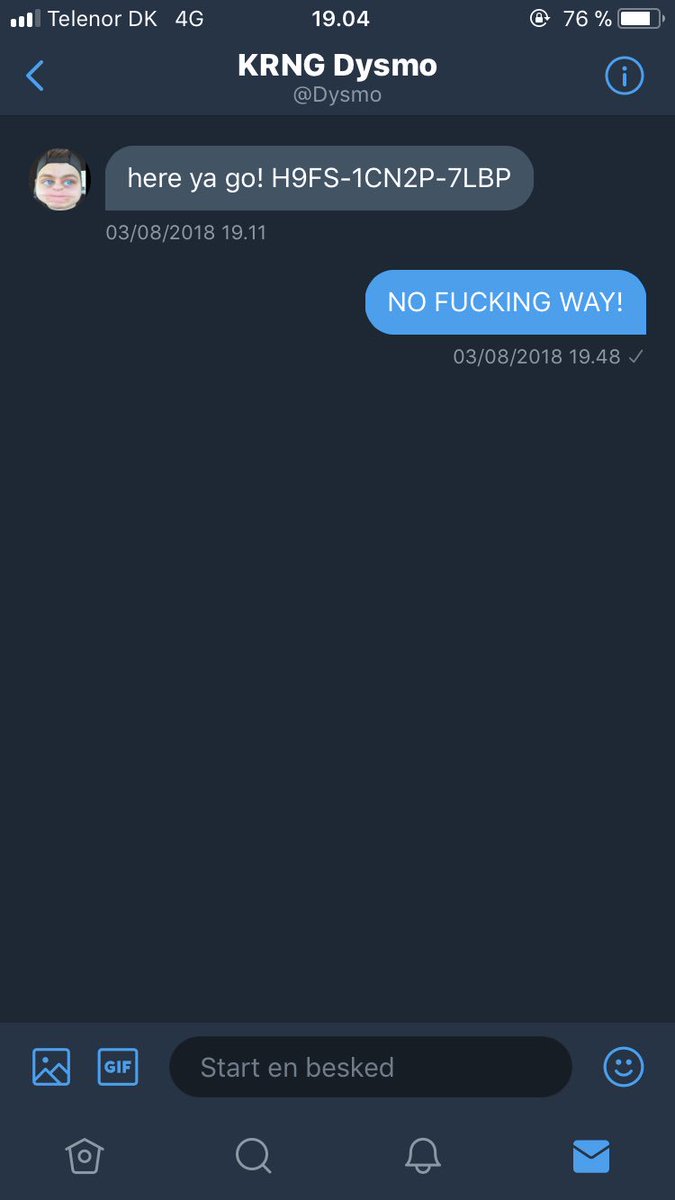 _DeadDrop_'s tweet photo. Dreams really does come true. First I got a DM from @Dysmo with a beta code for #bo4 . Then he liked 2 of my tweets! Thank you, you motivate me so much. #dysmo #dysmo #is #my #religion @KARNAGEclan #watch #out #lol #haha #imma #join #you https://t.co/Ys38tQqWwo