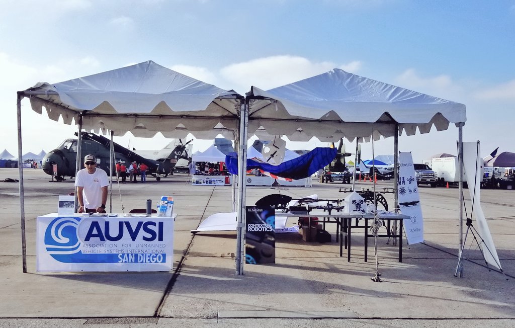 UnmannedWW's tweet photo. Stop by the #AUVSISanDiego and #SanDiego #IndustrialDroneConsortium tent while at the #MiramarAirShow this weekend!

#UAS #Drones #Robolink #UCSDDroneLab #SDIDC
#AMA @AUVSI #KnowBeforeYouFly https://t.co/OrjJrvvfRS