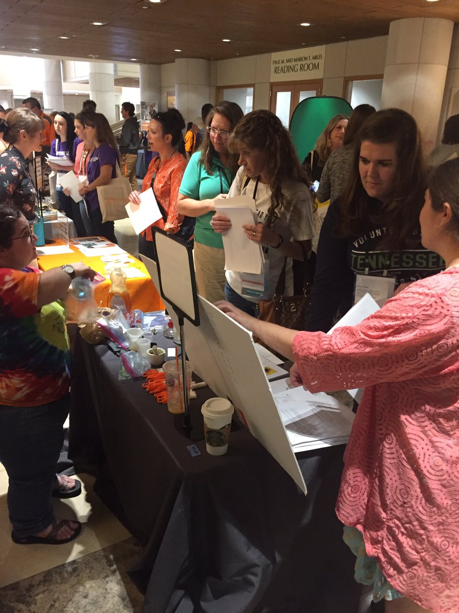UTKPEER's tweet photo. Another great morning of science education and outreach!  Thank you @UTKLibraries for hosting Big Orange STEM Saturday (BOSS) for teachers! @MargsRomero https://t.co/KYjsjjQ3mp
