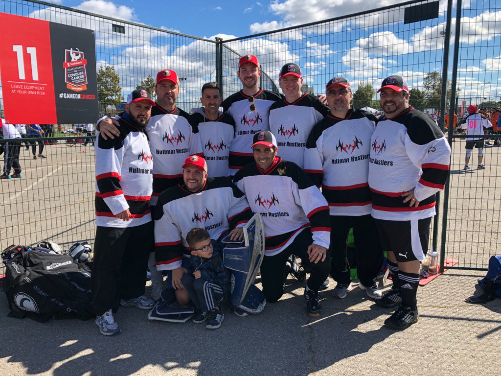 At the Road the Hockey to Conquer Cancer today ... We raised over $12 k today!
Thank you to all our supporters!