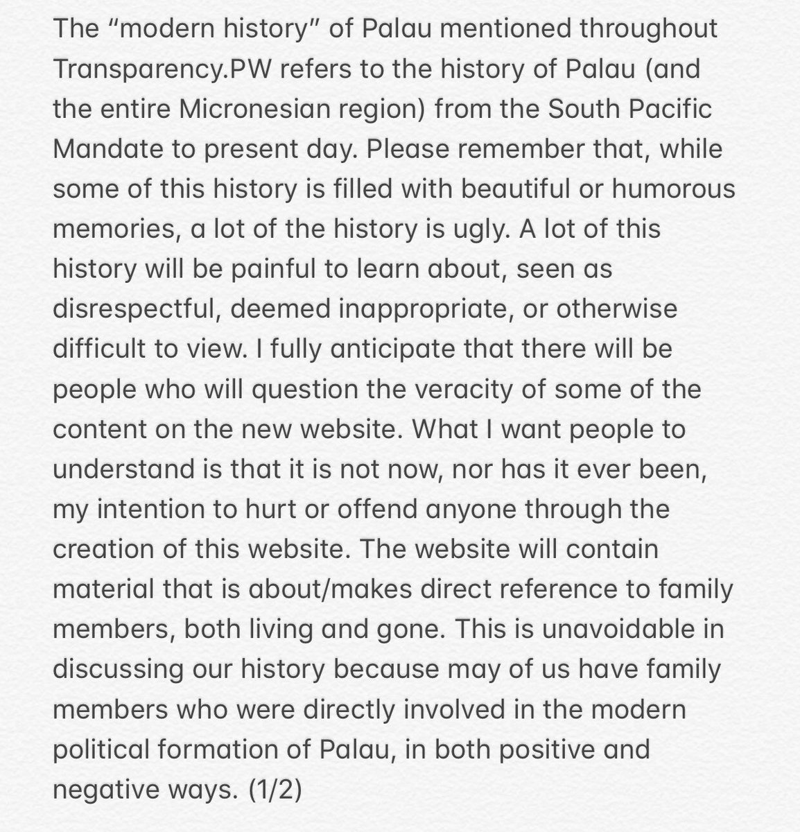sha_merirei's tweet photo. As Palauans the world-over celebrate our Lovely Republic’s 24th year of inDependence... A brief message about our history and #TransparencyPW 🇵🇼
#palau #palauan #belau #belauan #merireimedia #hontoroots #rockislandroots #knowyourroots https://t.co/UhPxaKJcuK