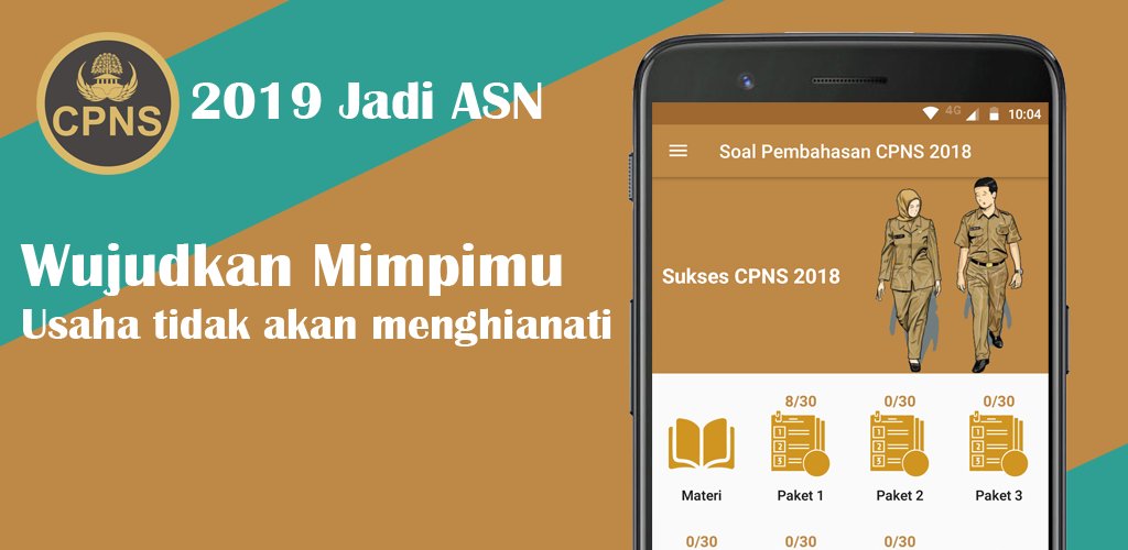 wanmydev's tweet photo. Official release Aplikasi Soal dan Pembahasan CPNS 2018. Semoga bermanfaat.
https://t.co/H7VyqPkcmO https://t.co/Q6a9LF3bwi