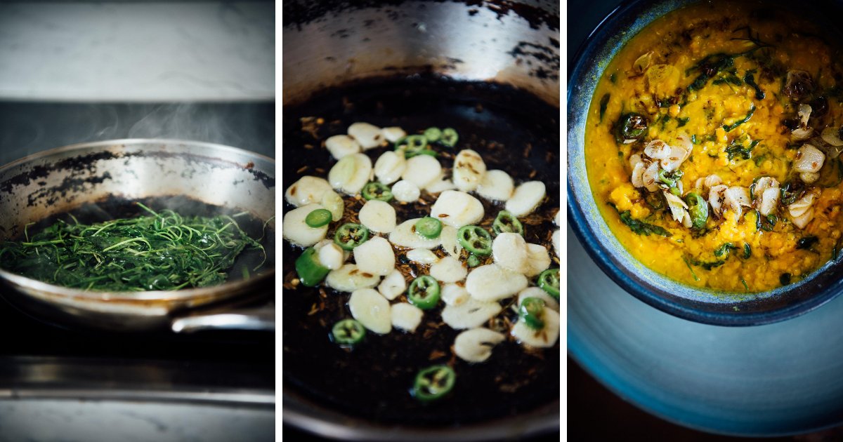 Dal is a beloved staple for many in India, a dish that represents simplicity in Hindu cooking. In this recipe from @abrowntable, it takes a turn toward California. trib.al/Cu5ZhiR