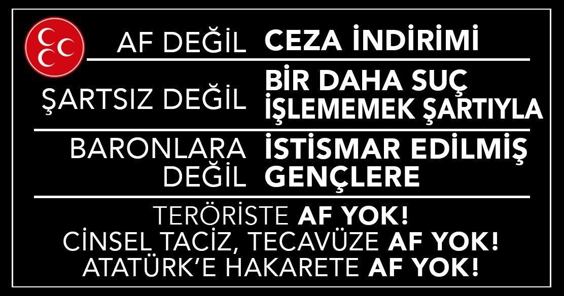 AGedik4's tweet photo. https://t.co/d4BiQLgQEz
ASLA AF DegilBuŞartlı Cezaİndirimi
TümPartilerdendeDestek Gelecegi KANAATİNDE Halk
Çünki 17 YıldırVerilen CezaIndirimleri
AGIR MAHKUMLARA YARAMADI
Biz VatanSatmadık
7 CINAYET ZANLISI 16 YILDA
ÇIKTI İSE 
KİMDEN HELALLIK ALDIGINIDA 10Mily SORARIZ
@tcbestepe https://t.co/REdK1sn7zM