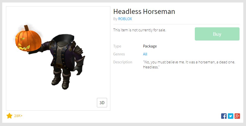 Buying The Headless Head In Roblox