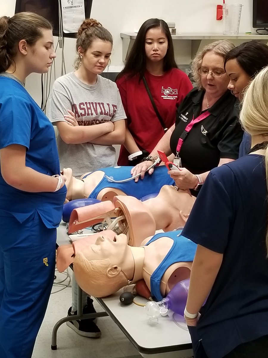 HOSACMS's tweet photo. A few CMS HOSA students at the Vanderbilt School of Medicine simulation labs. Great day and great people! https://t.co/bmiIwTbGm0