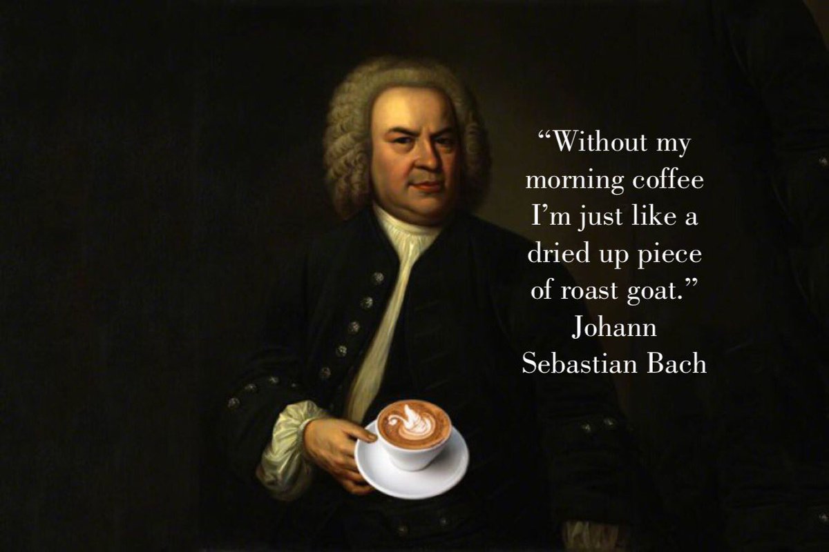 ComposersForum's tweet photo. We feel you, Bach. Happy #NationalCoffeeDay to all the caffeinated composers out there ☕️☕️☕️ #IfCoffeeDidntExist #ClassicalMusic #Bach https://t.co/YdCVXeBsQO