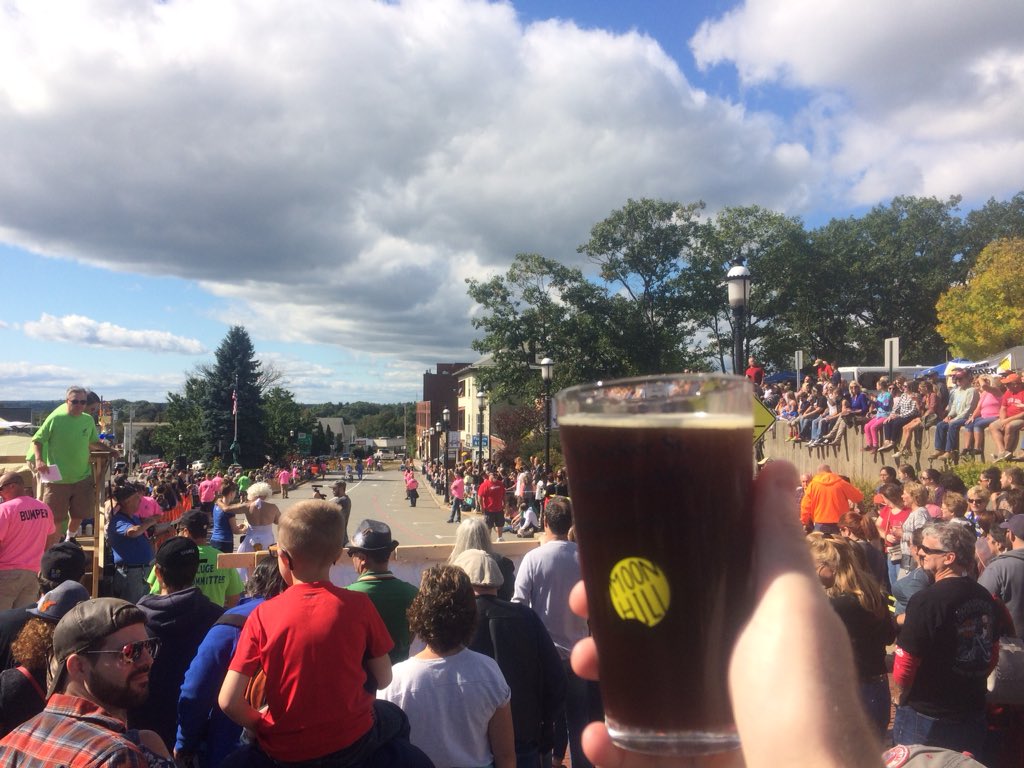 MassBrewBros's tweet photo. Start time for the 10th Annual Chair Luge at the @GardnerAle #Oktoberfest Party in the Street is upon us! #drinklocal #festlocal https://t.co/cDStLmbK3w