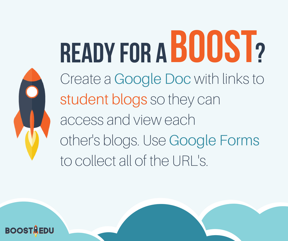 Boost_EDU's tweet photo. BoostEDU #TechTip! Learn how to create blogging literature circles from @itsMrsKing --> https://t.co/jtmHCbrlGO
#edtech #edtechchat #boostedu #googleedu #gsuiteedu https://t.co/gXxsCVlWIf