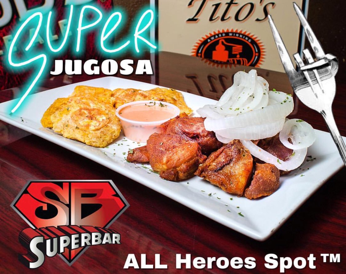 elsuperbarpr's tweet photo. La Carne Frita de SuperBar 😋😋#SuperJugosa #Sábado de Rockear toda la noche en el hogar de todos los #SúperHéroes #yesHERE #Woo
#ALLHeroesSpot #ALLHeroesROCK
FOOD★DRINKS★ROCK & ROLL 😎 https://t.co/bguaHtV22E