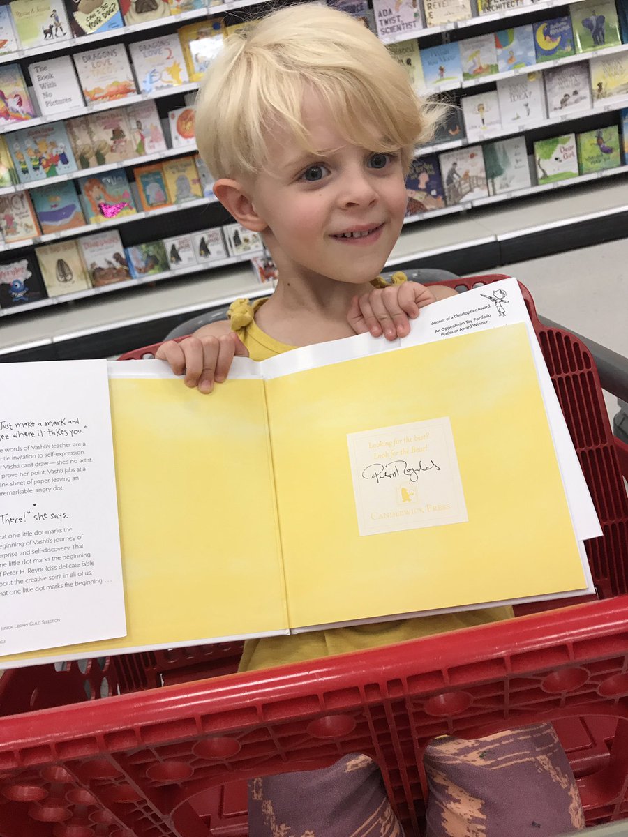 missmullady's tweet photo. Found one for the home library! @peterhreynolds @target #TargetDot #goldenticket #kidlit https://t.co/K9kQnbzqWq