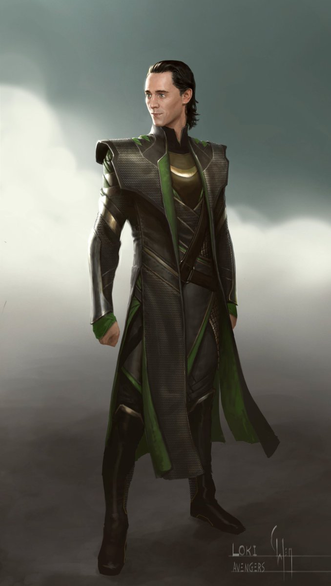 Loki casualwear design used in Avengers: Loki's back!:) based off my  original designs in Thor, I re-designed his costumes to fit more into the  superhero vibe of this film. * * * * * * * #, image size:678x1200