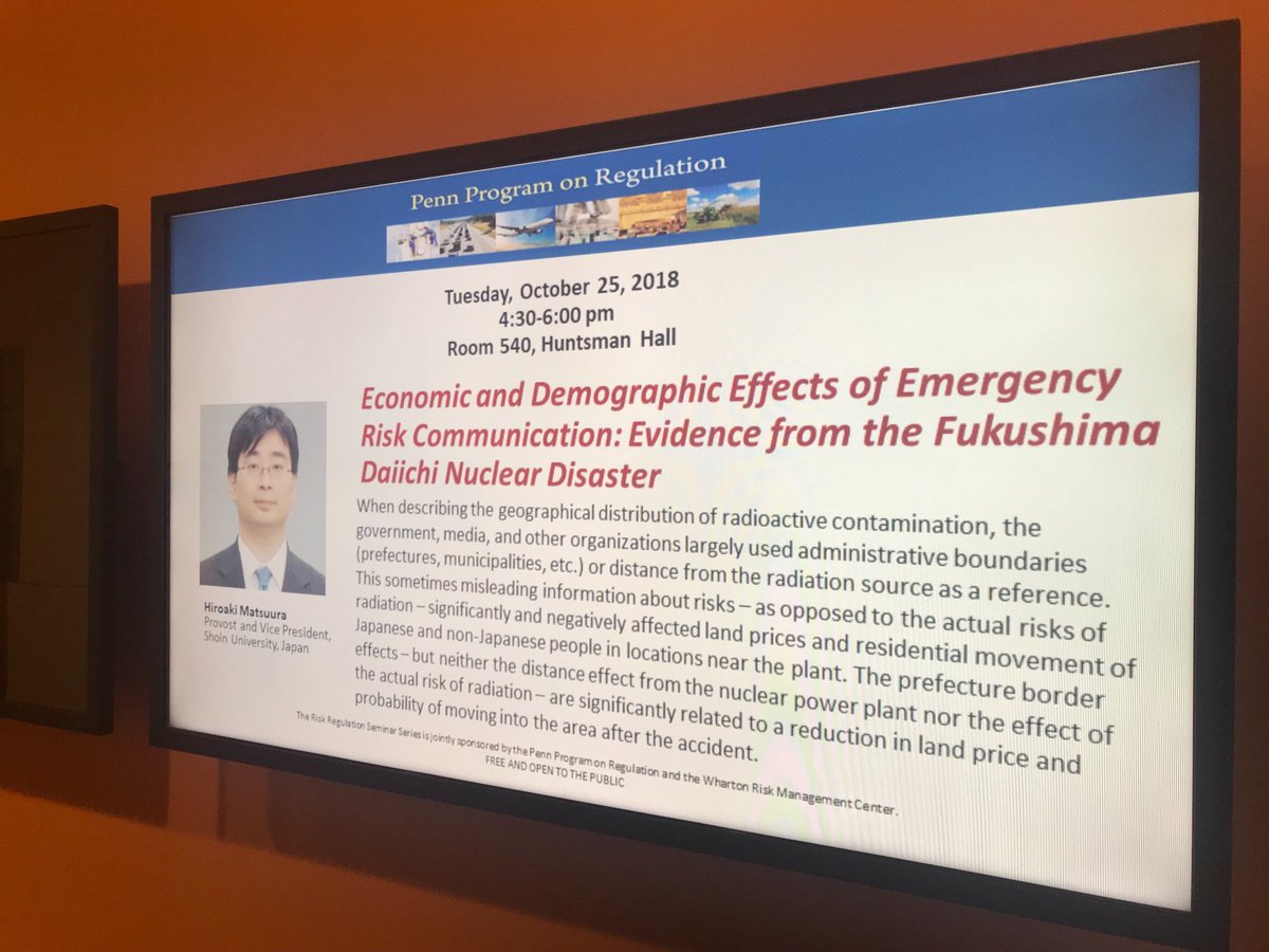 Muppy_e's tweet photo. This week, I gave a talk at risk regulation seminar in UPenn and organized Economics & Demography of Natural Disasters session at #icsd2018 in Columbia. Now I am in Harvard to say hi to my old friends and advisors. https://t.co/IMQLZWMRCO