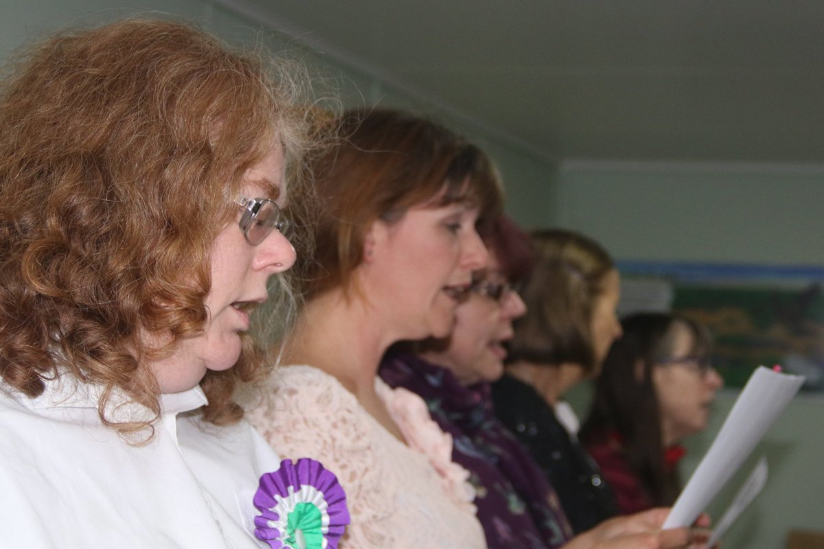 Wokingcpa's tweet photo. #MarchoftheWomen sung by ladies of the cast of #Ethelmyth #AFuriousLonging @wokingcpa @hgwellscentre tickets for 4th, 5th, 6th October @eventbrite https://t.co/C6JET3D2b6