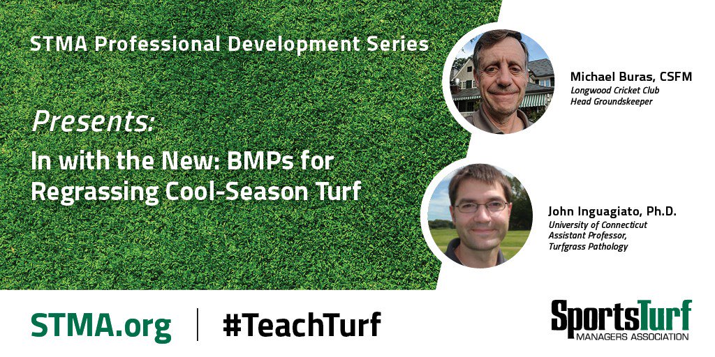 FieldExperts's tweet photo. ⏳You're running out of time...⏳ to watch the #STMA2018 presentation "In with the New: BMPs for Regrassing Cool-Season Turf" presented by Michael Buras and John Inguagiato! #SportsTurf #TeachTurf https://t.co/yxFYNcXtpT https://t.co/M38u6RU8pt