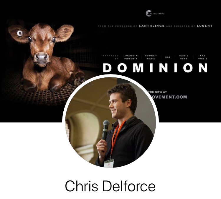 allveganfriends's tweet photo. Listen to Director Chris Delforce talk about why we should watch #Dominiondocumentary & how he became #Vegan by tuning into our podcast E:2 #itallveganwithfriends soundcloud link in our bio - @allveganfriends #wewillrisetogether #animalsdonotwanttodie #Dominion #GoVegan https://t.co/jOBcC9ta6o