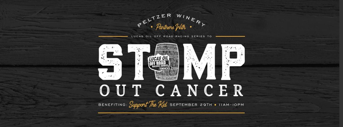 Looking forward to joining <a href="/LOORRS/">Lucas Oil Off Road</a> and my short course racing family tonight at the Peltzer Winery to Stomp Out Cancer. #StompOutCancer  #LOORRS #ThisIsShortCourse