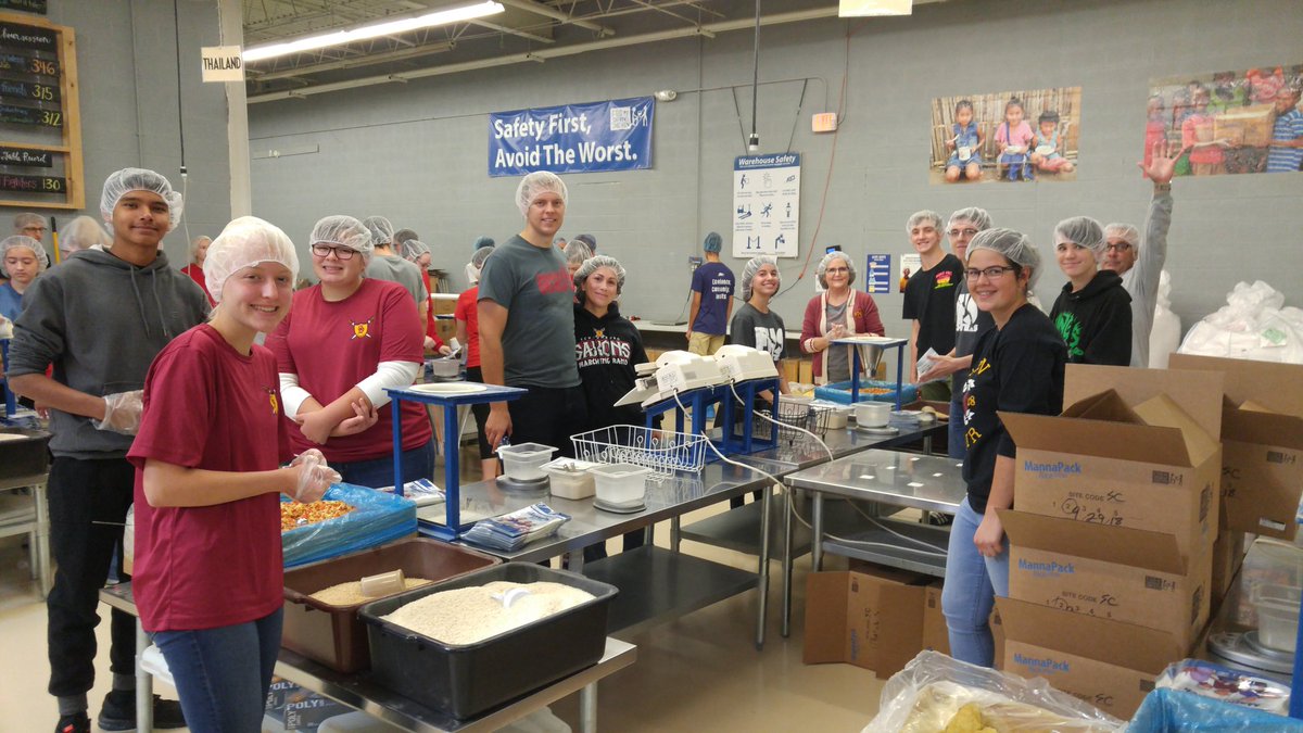 DphamMusic's tweet photo. D211 music students came together to pack food for FMSC today! Thanks for your work and heart today! @D211Music @PalatineTriM #fmsc #onePHS https://t.co/bkPO9f5RiU
