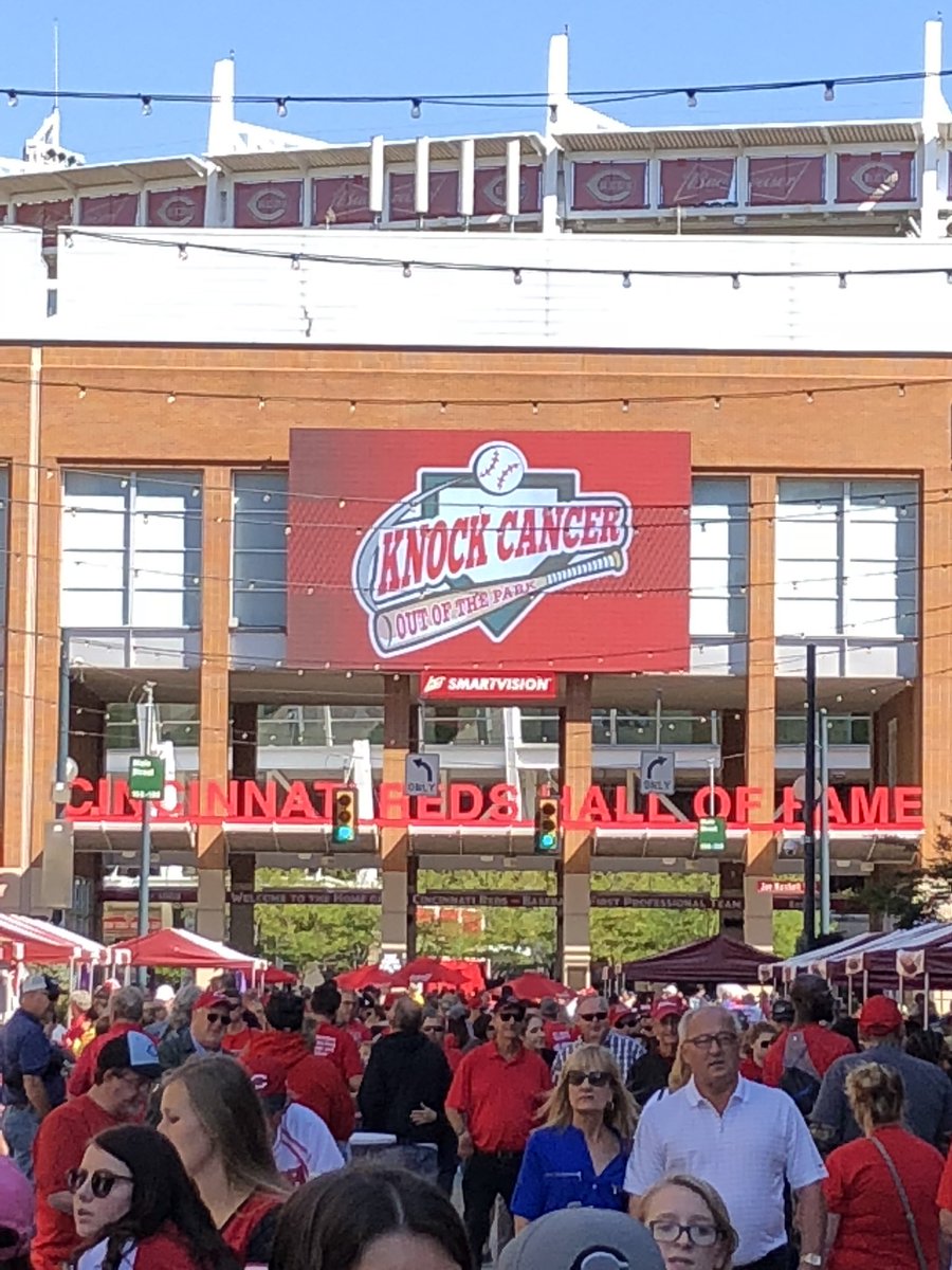 PeterL_Chapter6's tweet photo. Knock Cancer out of the Ballpark- @uofcincy & @uc_health are honored to be part of an incredible community working to end cancer in Greater Cincinnati. #knockcancer #cancerendshere @CincyChildrens @Prez_Pinto @uofcincyfound @uofcincyalumni https://t.co/93H7MHHXDt