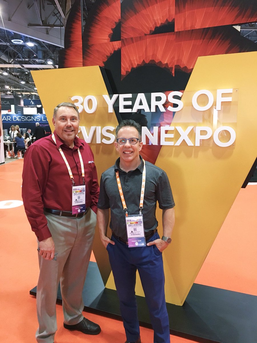 LaFolletteEye's tweet photo. Paul and Dr. Andy are spending some time at Vision Expo checking out the latest innovations in eye care! βοΈπ
.
.
.
#ClearlyLEC #optometrist #eyedoctor #conference #LasVegas #Nevada #eyes #glasses https://t.co/c02aSOeunp