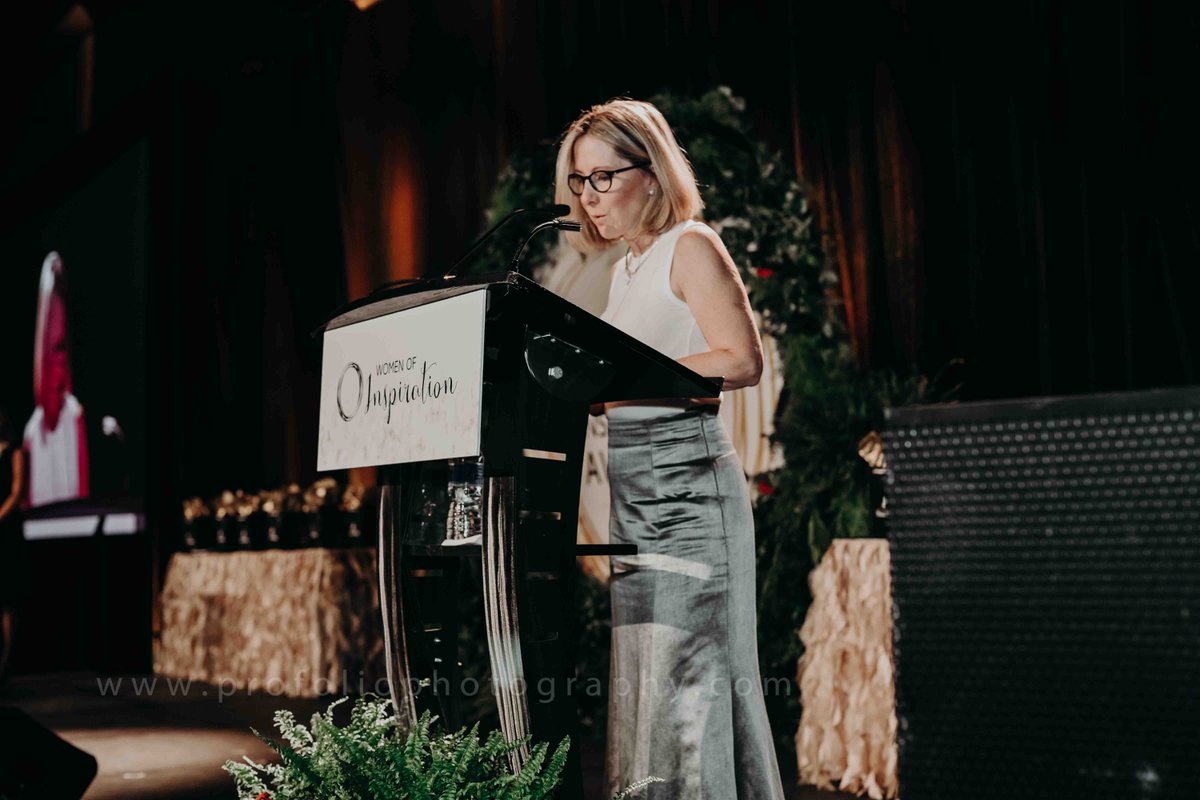 Congratulations to <a href="/KarenHStewart/">Karen Stewart</a> our #WOI2018 Woman of Inspiration - Advocate and Catalyst for Change. Karen inspires and fosters a disruptive mindset. You have two choices:
1. Give Up
or
2. Embrace the Challenge!  
@bumblebeesCap
 
Watch:
youtu.be/ChUB4QxTTE0
@armandflores3