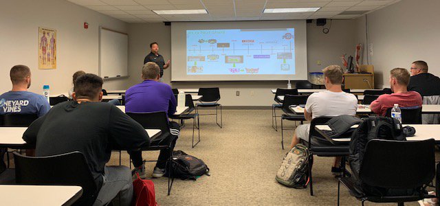 justinkozubal's tweet photo. Big thank you to @LukeASayers of @IMG | @OhioStAthletics for spending time with @Capital_U #CapSoML BUS360 Sport Management students discussing careers in sport and the relationship between agency and institution. #SportsBiz #Sponsorship #highereducation #capfam https://t.co/rAd1FNstML
