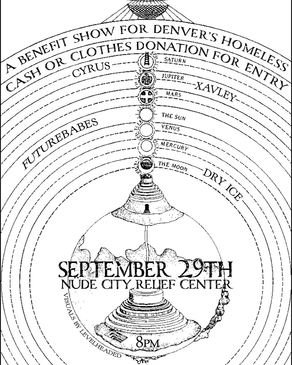 Playing an amazing #benefit house show tonight in Denver. It’s always great to see something good come out of doing the things we love. DM is for the address! #nudecityreliefcenter
