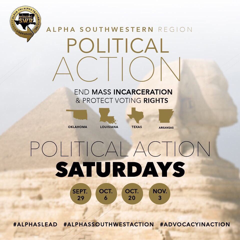 TCU_Alphas's tweet photo. 🗣 Political Action Saturdays || End the PICs Cycle of Incarceration &amp; Protect Voting Rights

•🤙🏿
#AlphasLead #AlphasSouthWestAction #advocacyinaction https://t.co/zwFRIDXnju