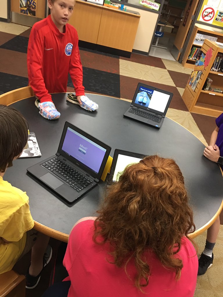 JSueHawley's tweet photo. These 7th graders did a #geniushour Google Slides presentation, made a prototype of their product,&amp; made a KaHoot quiz to summarize their info!  Knocked it out of the park!  More comfortable after practice slides!  @LibertyBell_JCS  @jcityTNschools  @golfgal80 https://t.co/HZVtlFphwm