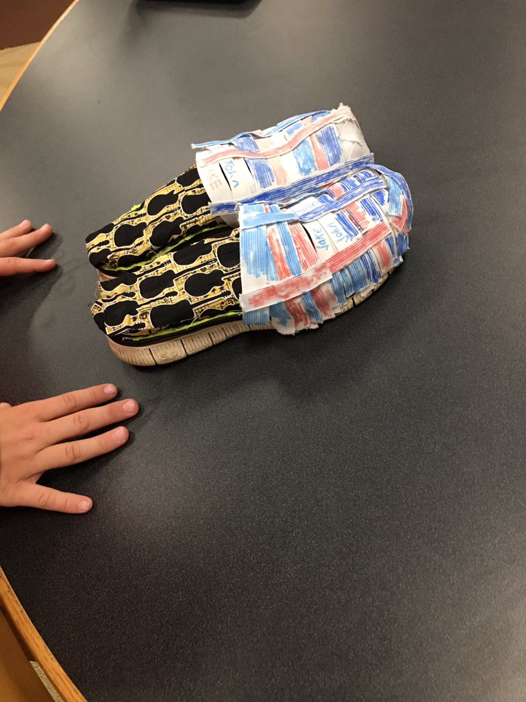 JSueHawley's tweet photo. These 7th graders did a #geniushour Google Slides presentation, made a prototype of their product,&amp; made a KaHoot quiz to summarize their info!  Knocked it out of the park!  More comfortable after practice slides!  @LibertyBell_JCS  @jcityTNschools  @golfgal80 https://t.co/HZVtlFphwm