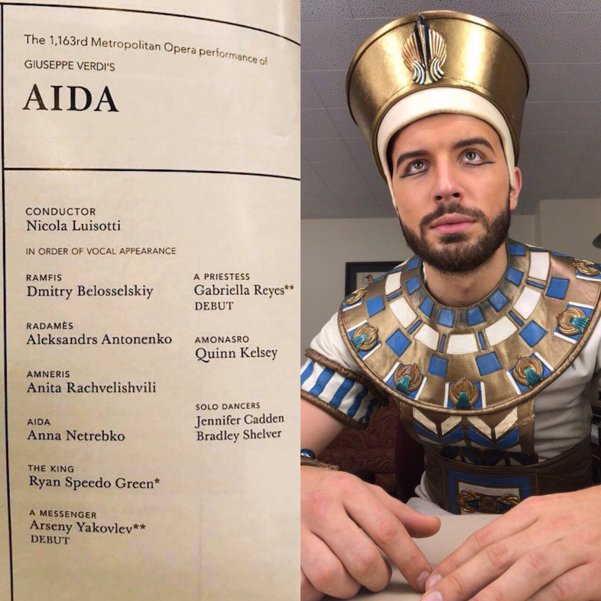 operaliacomp's tweet photo. Congratulations to @arseny_yakovlev, Winner in #Operalia2018, for his debut at the @MetOpera!

👏👏👏

IN BOCCA AL LUPO!

#Debut #OperaliaWinner #Aida #Congratulations

- https://t.co/kMhKv3F15B https://t.co/oRSLEa671K