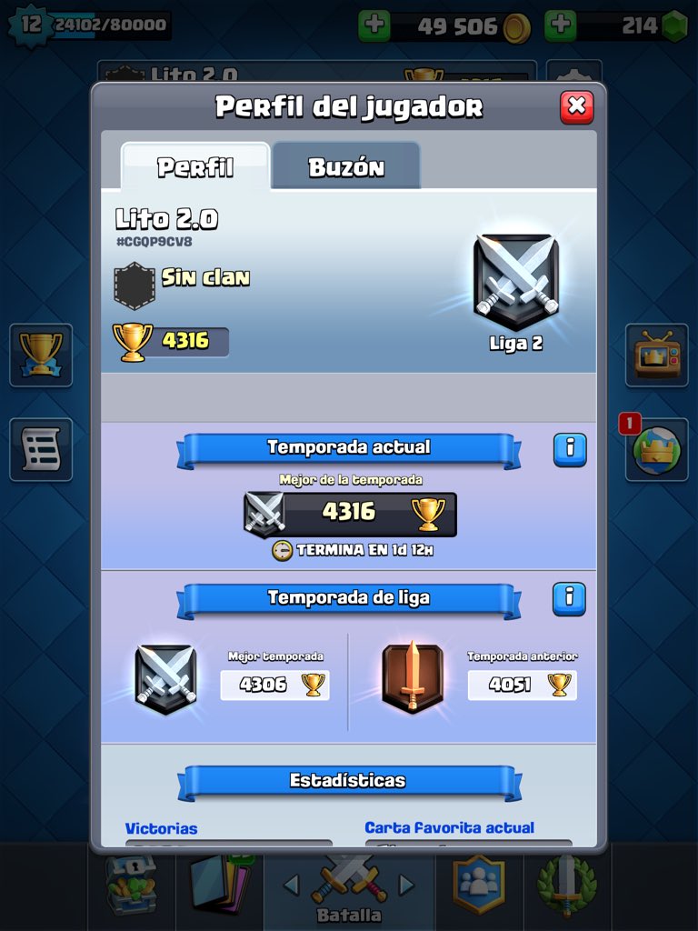 Lito21GG's tweet photo. Regrese Al Clash Royale😂 Algún Clan Competitivo https://t.co/MefD8Jwmy3