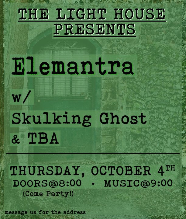 #3
This Thursday
Party at 8
Third band TBA 👀