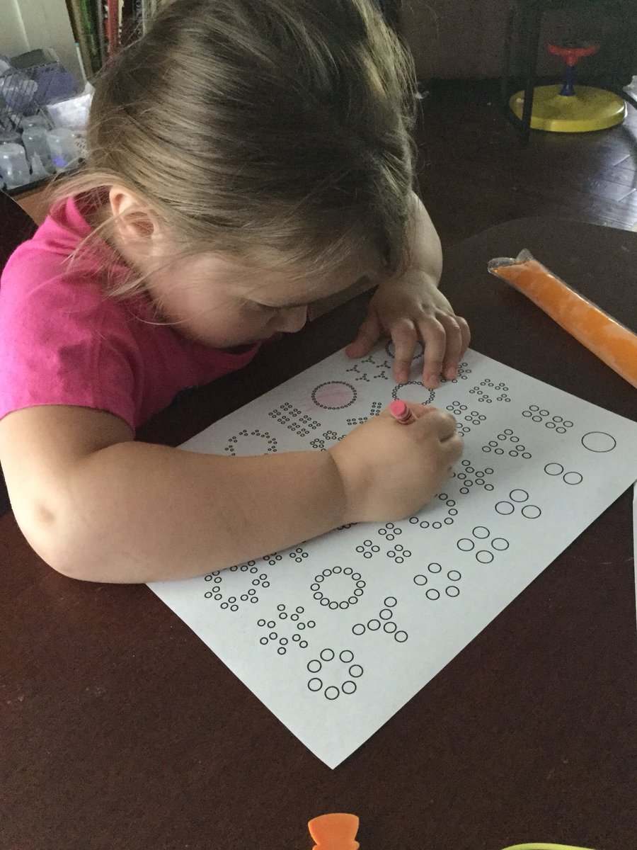 AmandaKorby's tweet image. You are never too young to explore patterns! While my 7th graders found prime factorization, my 4 year old is finding circles and triangles. #mathispattens
#everyoneisamathematician
