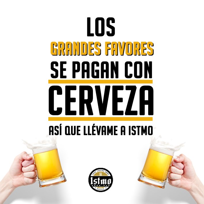 istmobrewpub's tweet photo. Los grandes favores se pagan con cerveza, Ven a cobrarlo a Istmo Brew pub 🤘🙌🍻.
#Istmobrewpub #HappyHour #Beer #Panas #PanamaLife #cerveza #Ilovebeer https://t.co/82PRGbBXCx