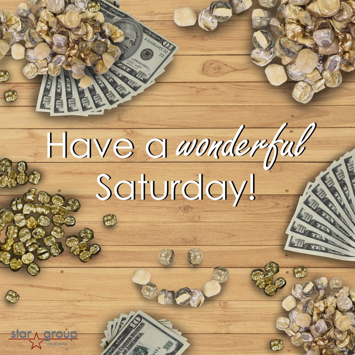 StarLabRefining's tweet photo. Have a wonderful saturday and weekend with your family and friends!
#dentist #dental #stargroup #refine #amalgum #dentistry #dentalscraps #goldcrown #gold #weekend #cash4gold #cashforgold #cash #saturday #happy #refining https://t.co/QJdNMYRJHG