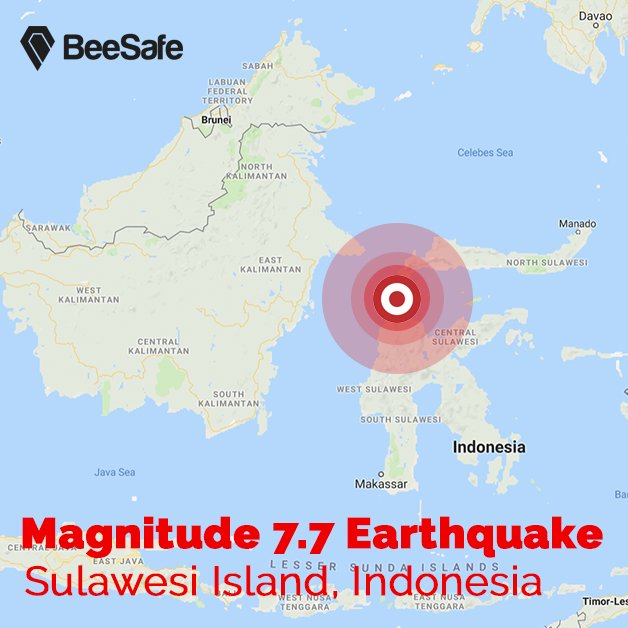 BeeSafeMe's tweet photo. Nearly 400 killed and fate of 'tens to hundreds' of people unknown after magnitude 7.5 #earthquake and #tsunami hit #Palu, #Indonesia . 😥😥😥

#IndonesiaEarthQuake #indonesiatsunami #quake #safety #DANGER #SulawesiTengah https://t.co/B5aprCPSke