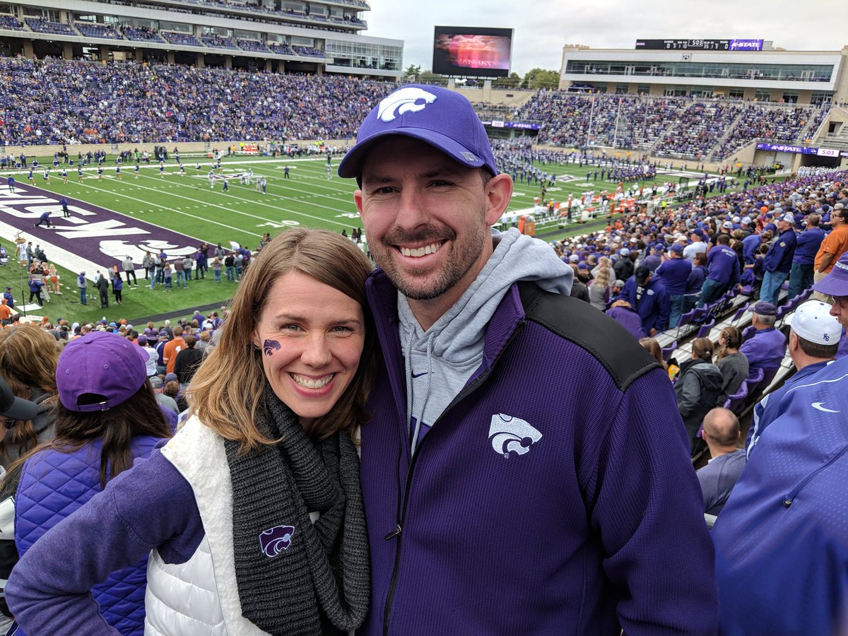 RachelKEsses's tweet photo. Last time we were here it was over 90 degrees #fansinanyweather #kansasweather #kstategameday https://t.co/pPaz28eVqF