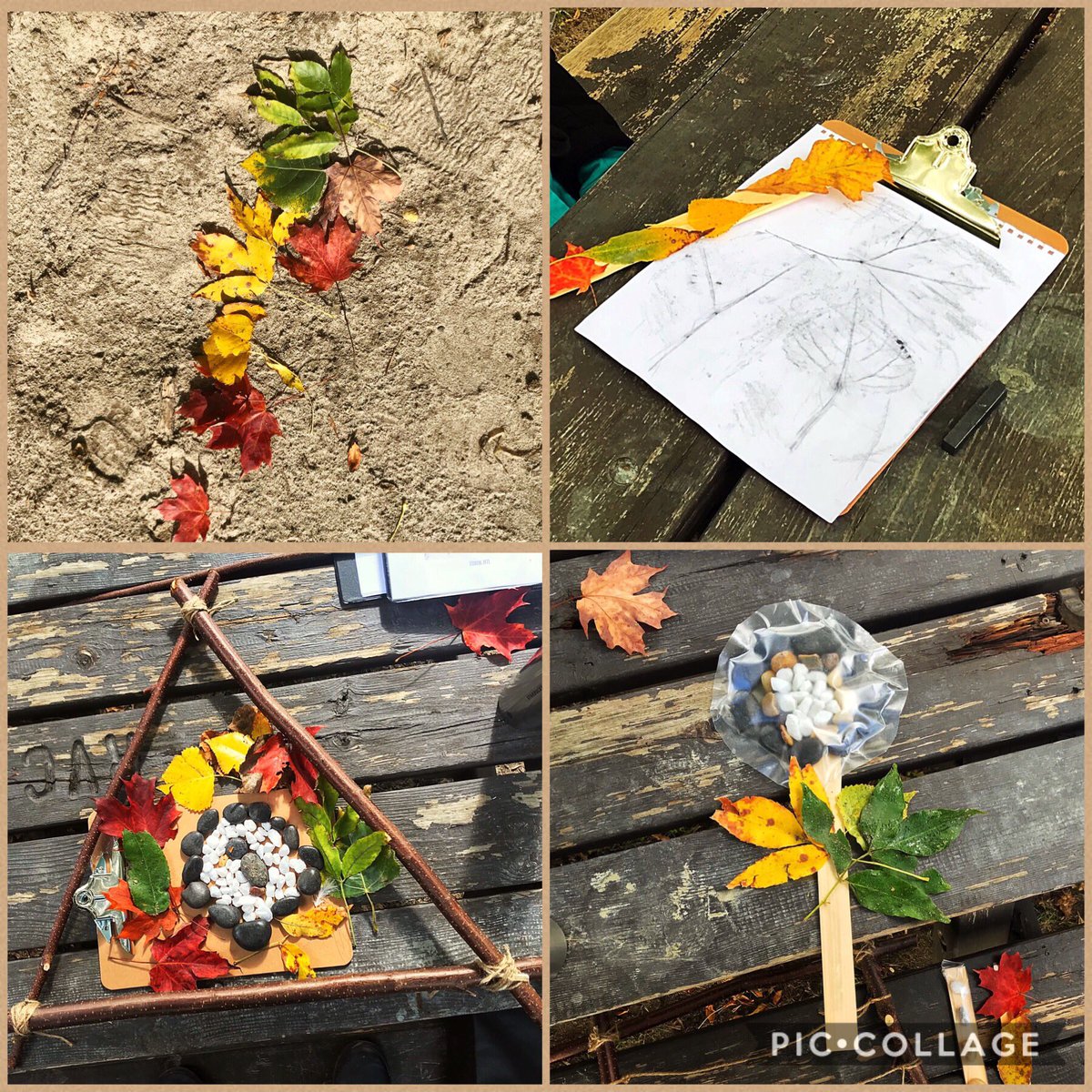 So many wonderful works of art inspired by nature at #ocsbOutdoors today! #thirdteacher #ocsbArts #ocsbEco