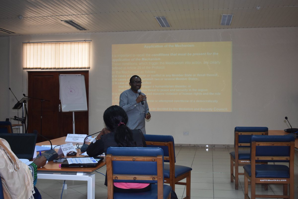 WANEP_Regional's tweet photo. #WAPI2018 training highlights-Dr. Brown Odigie,Capacity Building Officer, ECOWAS MFD takes Women mediators through modules on ECOWAS Dialogue and Mediation Framework – Alert and Response Spectrum  &amp; ECOWAS Gender Peace &amp; Security and the Place of Gender in Dialogue and Mediation https://t.co/8fnJvkUILP