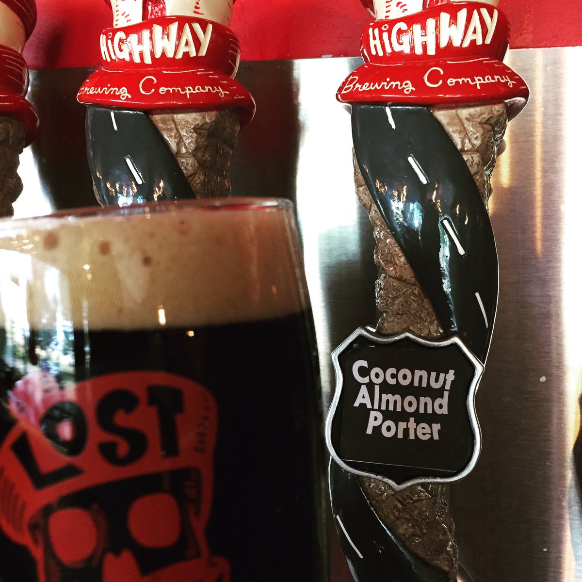 It’s back and waiting for you. Perfect way to welcome fall. Coconut Almond Porter just tapped. #getlostwithus #coconutalmondporter