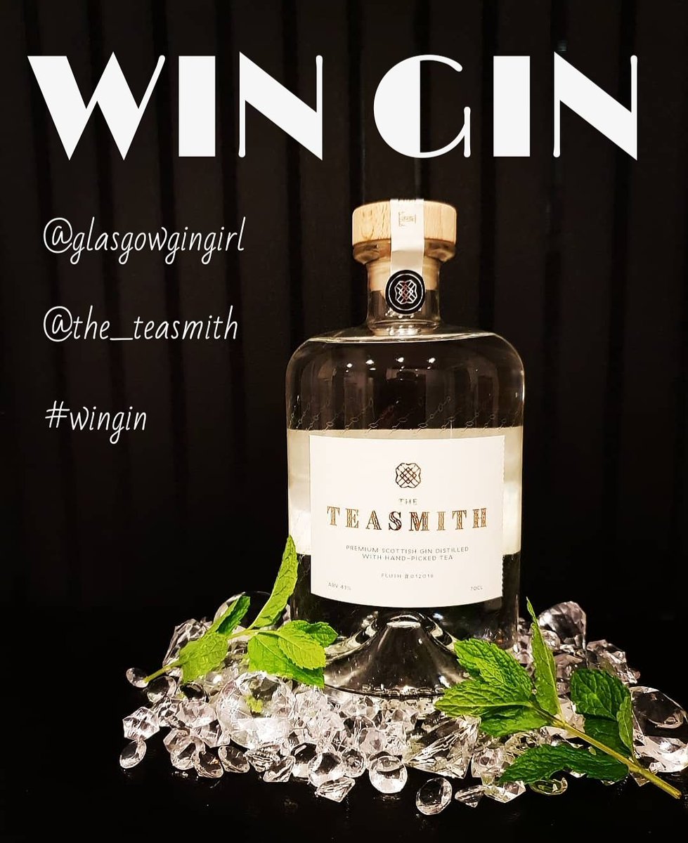 Fancy your chance to win a free 70cl bottle of The Teasmith Gin!
☆
Head on over to my Instagram Page.
☆
Instagram.com/glasgowgingirl
☆
T&amp;C's apply
☆
#gin #wingin #freegin #competition #gintonic #ginandtonic #gintime #weekend #freebie #ginlove #scottishgin #scotland #theteasmithgin