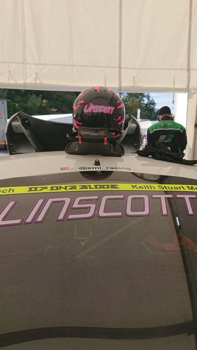 Of1Blood's tweet photo. We've officially made it! As a thank you to @fromcvean and the @RobertoAustini Racing Owners Club for their support over the season, @emily_linscott is running with our name on her car in the final round of the British Ginetta Junior Championship. Big thanks, and good luck! 🤘 https://t.co/0PKhlEYz70